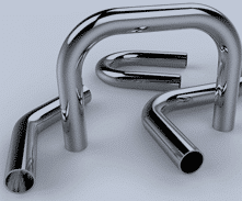 Bent tubes aspect parts